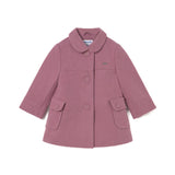 Cappotto panno rosa scuro