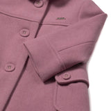 Cappotto panno rosa scuro