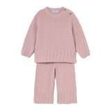 Completo due due pezzi (maglia+ pantaloni) poly rosa