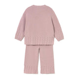 Completo due due pezzi (maglia+ pantaloni) poly rosa