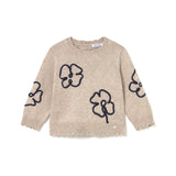 Girocollo quadrifoglio sabbia