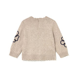 Girocollo quadrifoglio sabbia