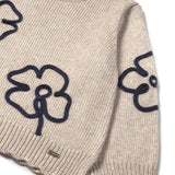 Girocollo quadrifoglio sabbia