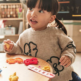 Girocollo quadrifoglio sabbia