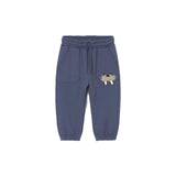 Pantalone felpato bear neonato blu