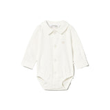 Body camicia neonato ecrù