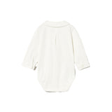 Body camicia neonato ecrù
