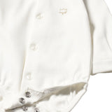 Body camicia neonato ecrù