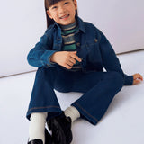 Jeggins flare denim scuro