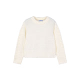 Girocollo peluche bambina ecrù