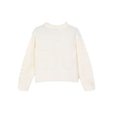 Girocollo peluche bambina ecrù