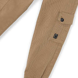 Pantalone cargo stretch bambino caramello