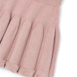 Gonna in maglia bambina tricot cipria