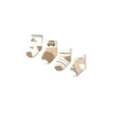Set 4 calze neonato caramello