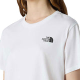 T-shirt corta in vita Simple Dome bianco