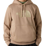 Felpa cappuccio logo drew peak beige