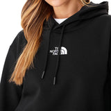 Felpa con cappuccio essential taglio crop nero