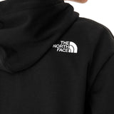 Felpa con cappuccio essential taglio crop nero