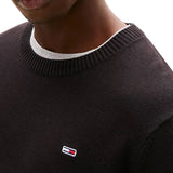 Girocollo slim fit essential nero