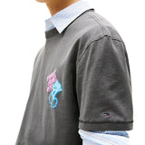 T-shirt maniche corta Novelty con logo nero