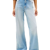 Jeans Claire a zampa denim chiaro