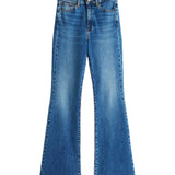 Jeans Sylvia a zampa denim medio