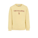 Completo tuta chela felpa con logo ricamato e jogger giallo