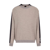 Maglione in tessuto a nido d'ape tortora