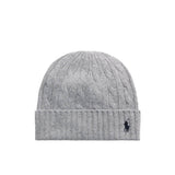 Cappello in lana a trecce grigio