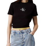 T-shirt manica corta monologo baby nero