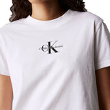 T-shirt manica corta monologo baby bianco