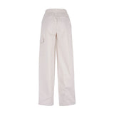 Pantalone cargo cotone grigio