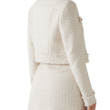 Giubbino cropped Daphnee crema