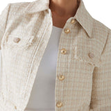 Giubbino cropped Daphnee crema