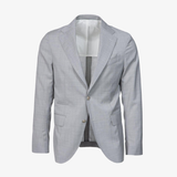 Giacca Gaeta monopetto in lana vergine grigio chiaro