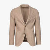 Giacca Napoli monopetto in cotone beige