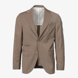 Giacca Gaeta monopetto in lana vergine tabacco