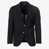 Giacca Gaeta monopetto in lana vergine nero