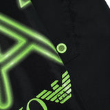 Maxi black side logo boxer shorts