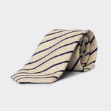 Cravatta a righe panna