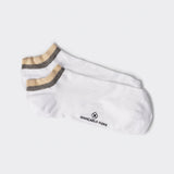 Calza corta con profilo a contrasto bianco