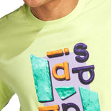 T-shirt manica corta con stampa logo lime