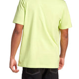 T-shirt maniche corte con logo a contrasto lime