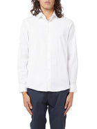 Camicia in popeline slim bianco