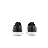 Black slip-on sneakers