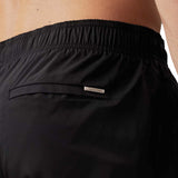 Black Drawstring swim shorts