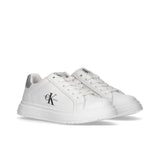 White logo sneakers