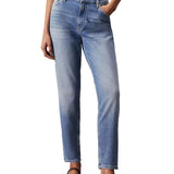 High-waisted mom fit jeans