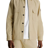 Camicione con tasche beige