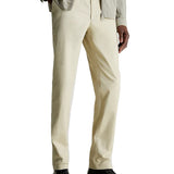Chino trousers with beige belt